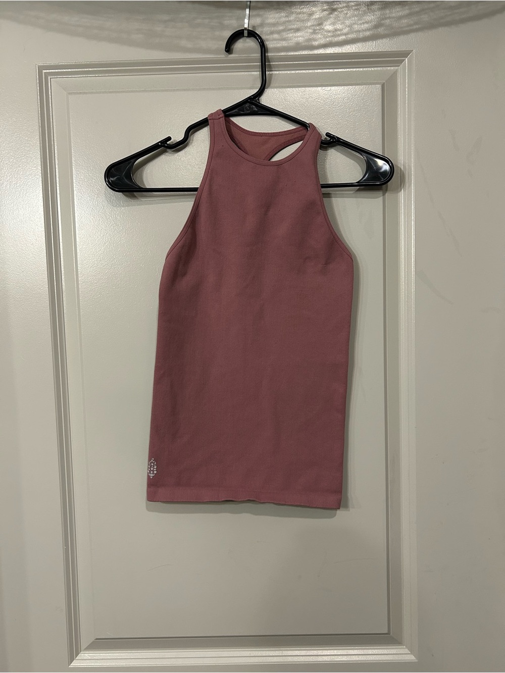 FP Movement by Free People Ribbed High-Neck Tank - Rose Mauve